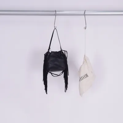 Shoulder-bag (Black) from Caterina Lucchi Leather, Fur
