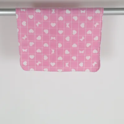 Baby blanket (Pink, White) from Form Polyester