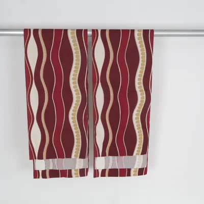 Rod pocket curtain (Red, Beige, Multicolored) from Almedahls Cotton