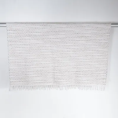 Couverture (Beige, Blanc)