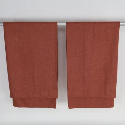 Rod pocket curtain (Brown) from Jotex