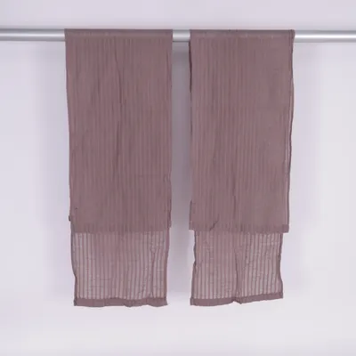 Rod pocket curtain (Brown) from Himla Cotton, Linen