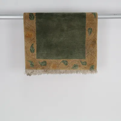 Laagpolig vloerkleed (Groen, Geel)