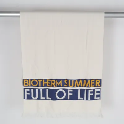 Serviette (Blanc, Bleu, Jaune) de Biotherm Coton