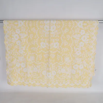Bedspread (Yellow, White) from Laura Ashley Cotton