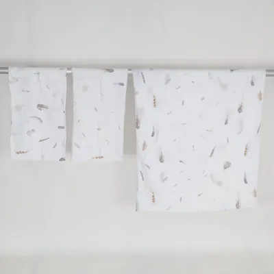 Bed set (White, Multicolored) from Christian Fischbacher Cotton