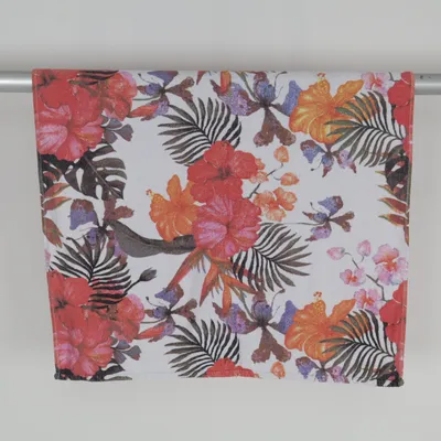 Serviette de plage (Blanc, Multicolore) de Easy Home