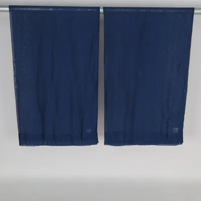 Gordijn aan roede (Blauw) van Rusta Home Polyester