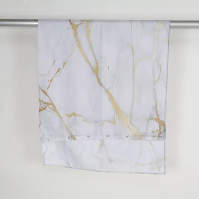 Shower curtain (Gray, Gold, White)