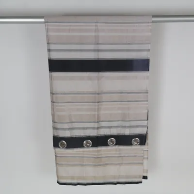 Öljettgardin (Beige, Blå, Vit) från Jotex