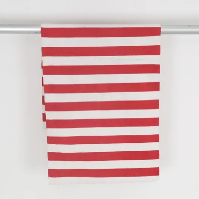 Bathroom mat (Red, White) from Färg & Form Cotton