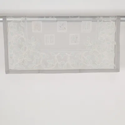 Tablecloth (White, Gray, Blue) from Pichler Polyester, Viscose