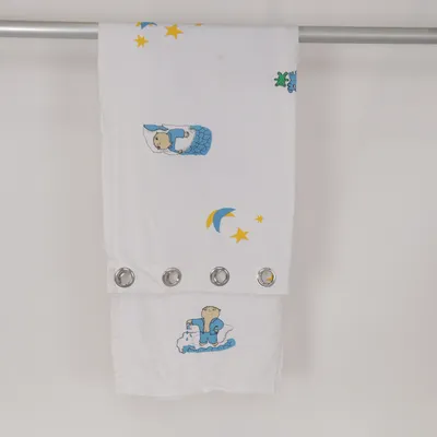 Öljettgardin (Vit, Flerfärgad) från Baby Baby Bomull