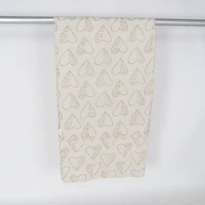 Rideau passe tringle (Beige, Multicolore)