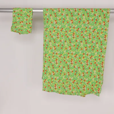 Bäddset (Grön, Röd, Vit, Gul) från Duns Ekologisk bomull