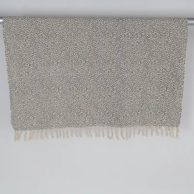Filt (Beige, Svart, Flerfärgad) från Rusta Home Bomull, Polyester