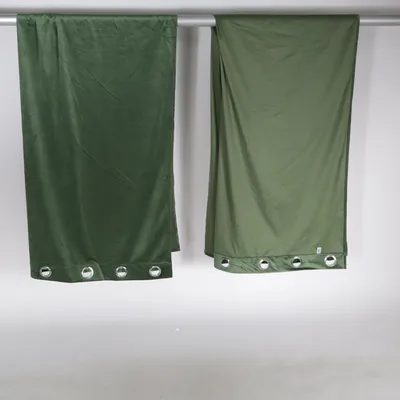 Øjenlågsgardin (Grøn) fra Solbacka Hemtextil Polyester