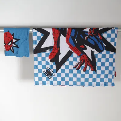 Bäddset (Blå, Röd, Vit) från Marvel Spiderman Bomull