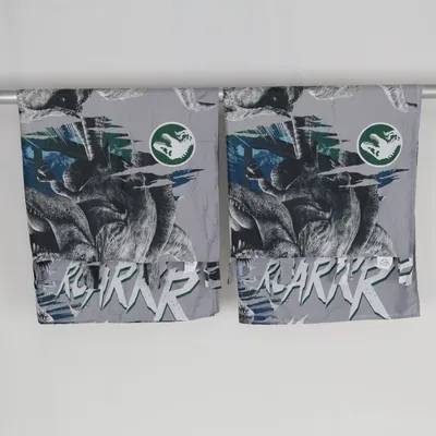Loop curtain (Gray, Green, Blue) from Jurassic World Polyester