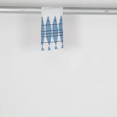 Table runner (White, Blue) from Almedahls Cotton, Linen