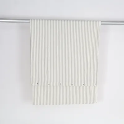 Øjenlågsgardin (Hvid, Grå) fra H&M Home Polyester