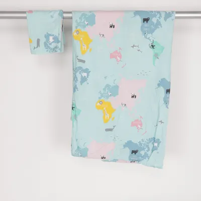 Sengesæt (Blå, Flerfarvet) fra H&M Bomuld