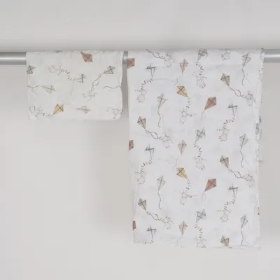 Bäddset (Vit, Flerfärgad) från Newbie by KappAhl Bomull