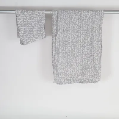 Housse de couette (Blanc, Gris) de IKEA Coton, Polyester