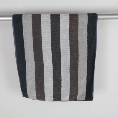 Badhanddoek (Grijs, Bruin) van Cawo Katoen