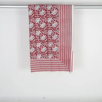 Tablecloth (Red, White) from Bungalow Cotton