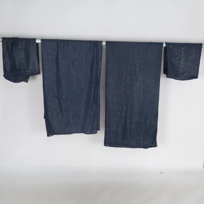 Bed set (Blue, Gold) from Fabiani Metallic fiber, Silk