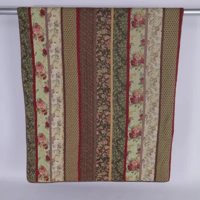Blanket (Brown, Multicolored) from Indiska Cotton, Metallic fiber, Viscose