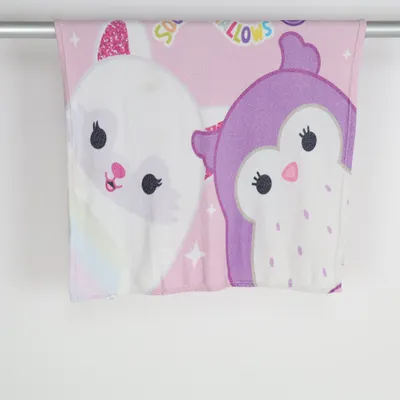 Baby blanket (Pink, Purple, White) from Squishmallows Polyester
