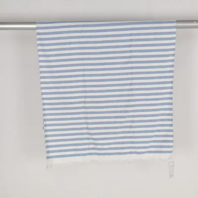Badehåndklæde (Blå, Hvid) fra H&M Home Bomuld
