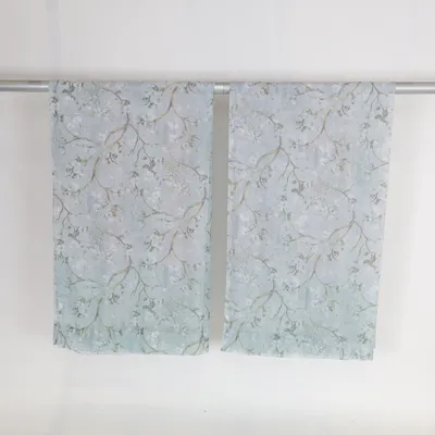 Rideau passe tringle (Bleu, Vert)