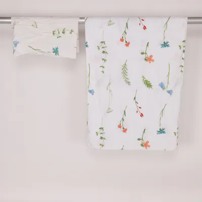 Bäddset (Vit, Flerfärgad) från IKEA Bomull