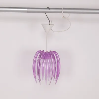 Taklampa (Lila, Vit)