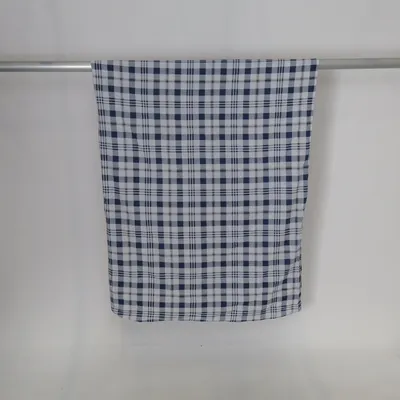 Duvet cover (Blue, White, Brown) from IKEA Cotton, Recycled polyester