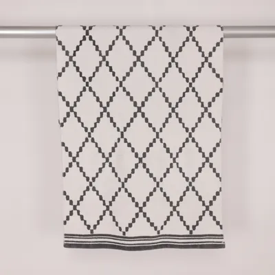 Vävd matta (Vit, Grå) från H&M Home Bomull