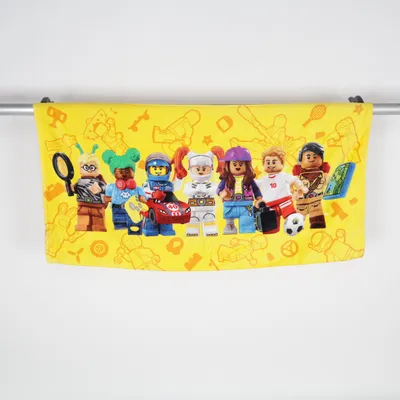 Beach towel (Yellow, Multicolored) from Character World Cotton