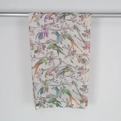 Rideau passe tringle (Blanc, Multicolore)
