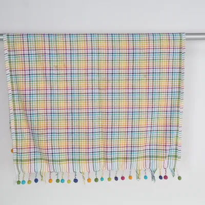 Filt (Flerfärgad) från Indiska Bomull