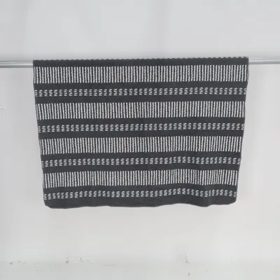 Couverture (Gris, Blanc) de David Fussenegger Coton, Viscose