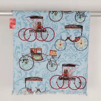 Beach towel (Blue, Multicolored) from Madame Coco Cotton