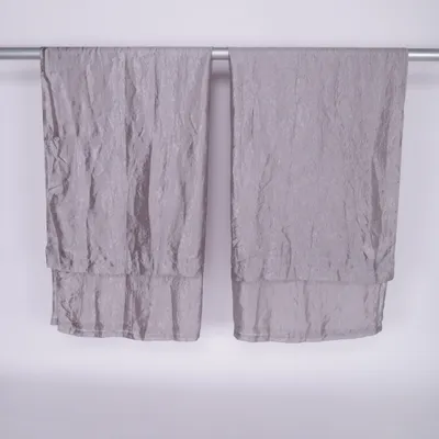 Gordijn aan roede (Zilver) van Rusta Polyester