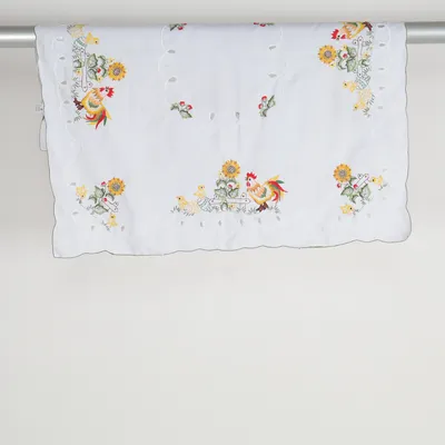 Dug (Hvid, Flerfarvet) Polyester, Viscose