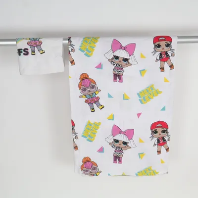 Bed set (White, Multicolored) from L.O.L. Surprise! Cotton, Polyester
