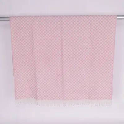 Plaid (Pink, Beige) from Klippan Wool