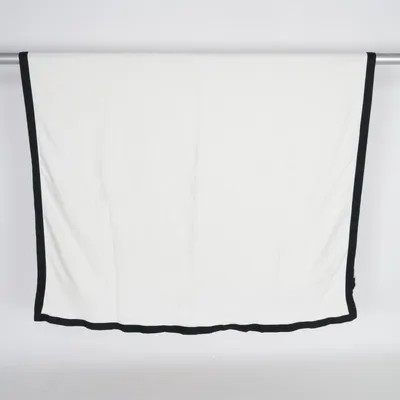 Sprei (Wit, Zwart) van H&M Home Viscose, Katoen