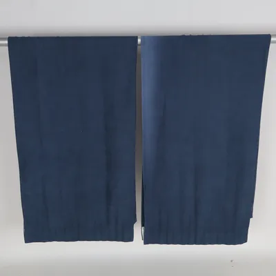 Rideau plissé (Bleu) de Kid / Hemtex Polyester